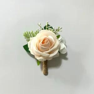로즈 조화 코사지 부토니에