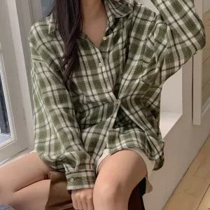 [코코블랑] 포멜리 투웨이 체크셔츠