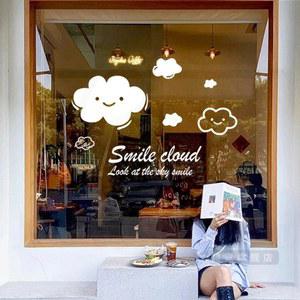 카페유리스티커 인테리어 창문 데코 포인트 스티커 시트지