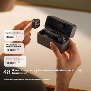 DJI Mic Mini 2TX 1RX 충전 케이스 추가 2레벨 능동형 소음 차단 48시간 작동 고성능 오디오 모던 전송