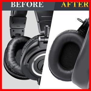 Y16A M50X 교체용 이어패드 오디오 테크니카 ATH M50 M50X M50XBT M50RD M40X M30X M20X MSR7 SX1 헤드폰과