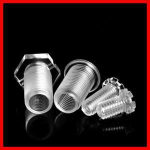 PC 플라스틱 투명 중공 플랫 라운드 헤드 크로스 절연 볼트 M6M10M12