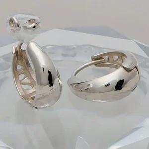 (제스트)물방울 SILVER 92.5 링 귀걸이 은 베이직 은침 실버