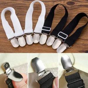 [콩심팥심]이불 밀림 방지 화이트 블랙 고정 밴드 고정핀 클립