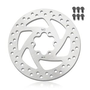 140mm/5.5인치 디스크 로터 브레이크, 전기 스쿠터 브레이크 스테인리스 스틸 자전거 6홀 디스크, 로드 바이크 산악 BMX MTB 6개 나사 포함