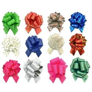 1초완성 12종 혼합색상 포장리본끈 리본끈 선물끈 생일끈 장식