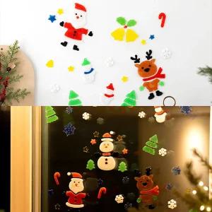 크리스마스 젤리 스티커 벽 꾸미기 인테리어 겨울 소품 트리 만들기 장식 거실 붙이는 벽트리