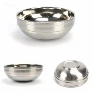 이중 스텐 면그릇 냉면그릇 비빔밥그릇 20x75cm 4호