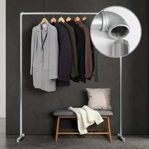파이프행거 스탠드 매장용 옷가게 옷방 일자 이동식