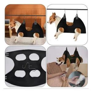 [콩심팥심]강아지 고양이 애완동물 셀프 미용 거치대 해먹 XS