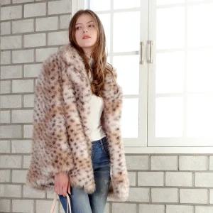 28레오파드무드FAUX FUR 자켓