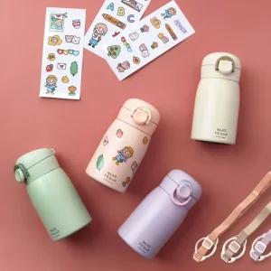 카밀리아 어린이 휴대용 보온 보냉 텀블러 물병 260ml 350ml (스티커+스트랩 증정)