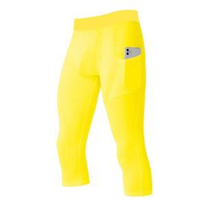 SPVISE 남성용 3/4 컴프레션 팬츠 운동용 카프리 레깅스 드라이 핏 러닝 타이츠 포켓 농구 스포츠 짐 바젤레이어