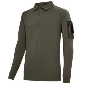 아이더 세이프티 작업복 상의 긴팔 티셔츠 카라티 카키