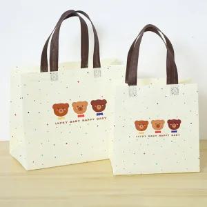 튼튼하고 실용적인 부직포 기프트 백 10p휴대용선물가방 방수쇼핑 에코 PVC 비닐 타포린 포장 재활용가능