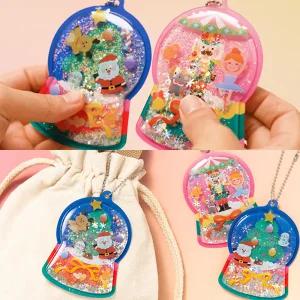 겨울 젤리 스노우볼 키링 크리스마스 겨울 소품 만들기 액세서리 가방고리 선물