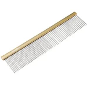 바비온 애견 브러시 고양이 콤 정전기 방지 빗 골드