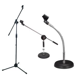 마이크스탠드 자바라형 T자형 거치대 삼각대  탁상용 받침대