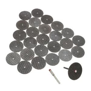 절단석 32mm 세트 금속용 미니원형 절단석 드릴 드레멜 조각기 공예 다용도