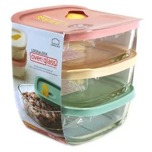 락앤락 LLG501 오븐글라스 햇쌀밥용기 320ml x 3개