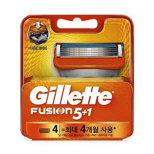 [질레트] 퓨전 매뉴얼 면도날 4입