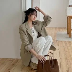 [제작/빅사이즈]이블렛 하이센 핀턱 싱글자켓 제이스타일