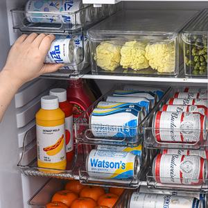 캔 음료 맥주 디스펜서 트레이 홀더 보관대 보관함 냉장고 정리 트레이 도르르