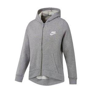 [나이키] NSW 클럽 플리스 후드 집업 그레이 여성 기모 풀집 트레이닝 C7118-091