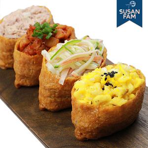 사각 조미 유부 900g 60매/40매 1팩 대왕유부 초밥 재