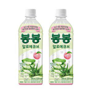 봉봉 알로에큐브 복숭아 500ml 24입