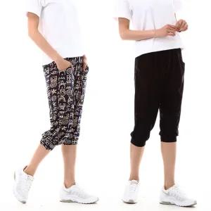 오싹오싹 여성 7부 쿨바지 여름 작업복 잠옷 몸빼 고무줄바지