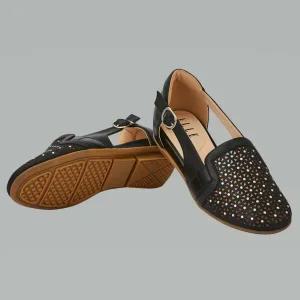 엘르 여성 플라워 펀칭 슬링백