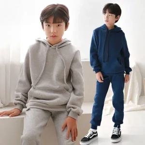 [보리보리/초딩하우스]심플후드상하(기모) 주니어의류 초등학생옷 겨울상하복