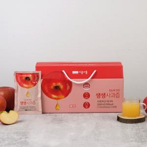 첫눈에반한생생사과즙 110mlX10팩 답례품 선물용 소포장