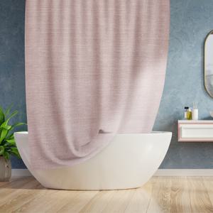 욕실 패브릭 샤워커튼 린넨스타일 180x180 화장실 방수 커튼