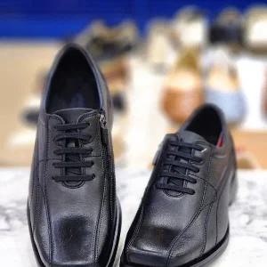 [허시파피]남성 광폭 지퍼 세미정장 구두 4CM 3MJ505