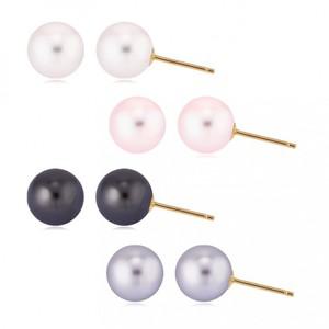 14K 진주귀걸이 스와로브스키 핑크진주 4/5/6/8/10mm