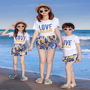 바캉스 휴가 패밀리룩 비치룩 가족룩 해변 휴가 세트