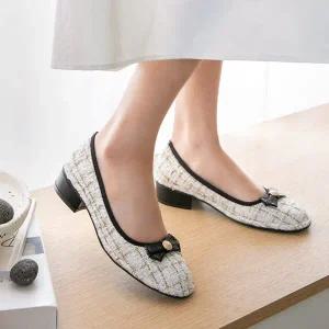 [분홍코끼리] 플레르 리본 펌프스(4cm)