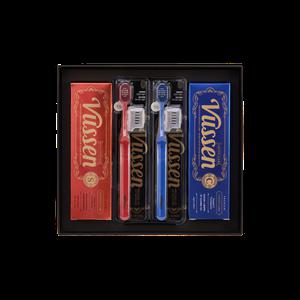 오스템 뷰센 치약 칫솔 2:2 프리미엄 선물 세트 (치약2개, 칫솔2개,쇼핑백)