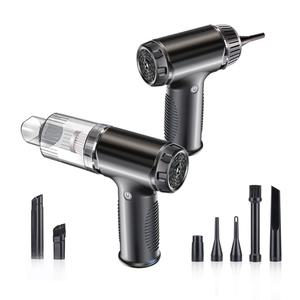 휴대용 무선 차량용 미니 에어건 소형 청소기 추천 / 충전식 핸디형 창틀 원룸 차량 실내세차 캠핑 청소기