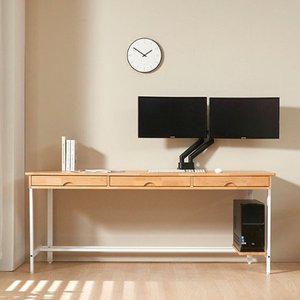 [기타][히트가구] CZ3293B 엘다 원목 스틸 책상 1800 2colors (착불)