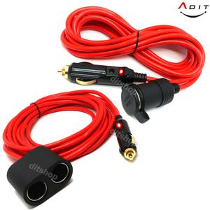 시가잭 고용량 연장선 충전기 12V/24V 시거잭 연장 케이블 소켓 시거