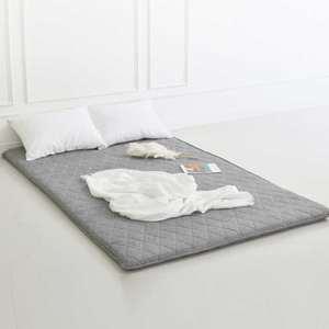 국산 3단 접이식 토퍼 두꺼운 매트리스 사계절 바닥용 침대용 커버분리