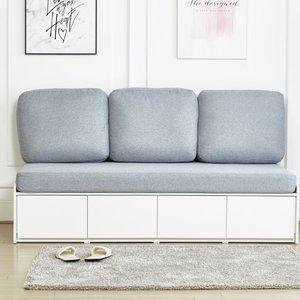 [스스디]패브릭 평상형 벤치 서랍 수납소파 3인용