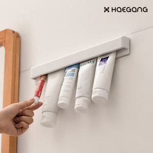 부착식 롱 치약걸이 무타공 치약 튜브 꽂이 홀더 거치대 보관 클렌징 욕실 걸이 용품 소품 화장실 수납