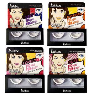 3초 접착제없이 붙이는 원터치속눈썹 1쌍/틱톡속눈썹 래쉬톡/붙이는속눈썹 가속눈썹