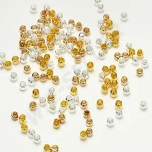 비즈고정 누름볼200P 팔찌 목걸이 악세사리 골드 실버 대용량 DIY 고정볼 은색 만들기 부자재 공예재료 2mm