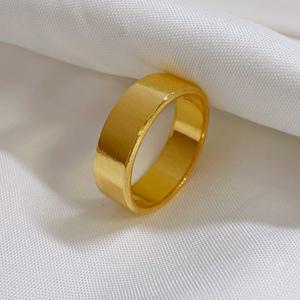 순금 24k 금 평반지 민자 남자 여자 평 링 커플 커플링 기본 반지 선물 7.5g(2)