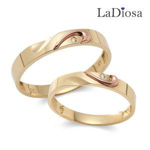 [라디오사]14K 다이아 커플링 세트 G14B-438OR 남녀한쌍